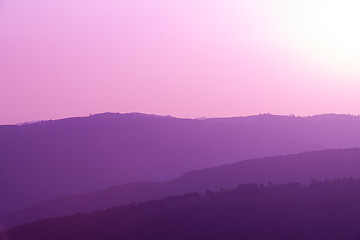 Image showing ultra violet purple summer landscape