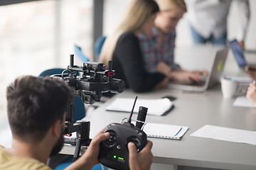 Image showing videographer at work