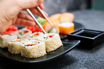 Image showing sushi