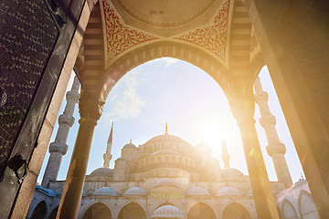 Image showing the gates of the Blue Mosque Turkey Istanbul