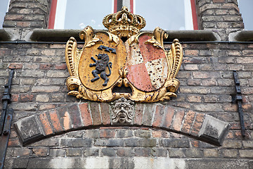 Image showing architectural details on the buildings