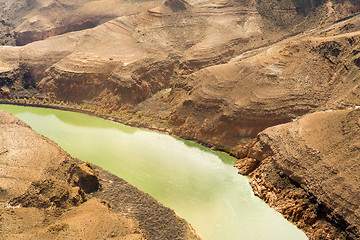 Image showing view of grand canyon cliffs and colorado river