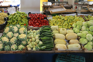 Image showing Veggie Market Stall