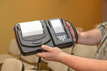 Image showing Portable Bar Code Printer