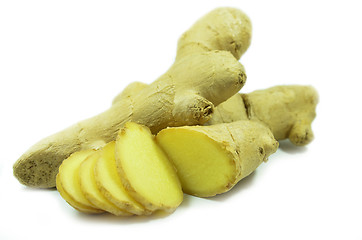 Image showing Fresh ginger isolate