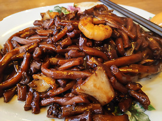 Image showing Hokkien Mee noodles in Malaysia style