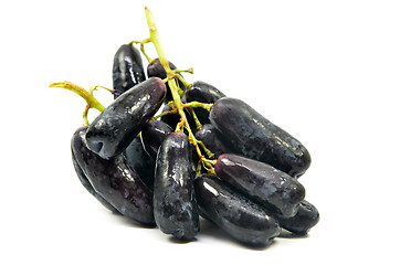 Image showing Sweet black sapphire grapes