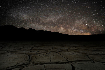 Image showing Time Lapse Long Exposure Image of the Milky Way Galaxy