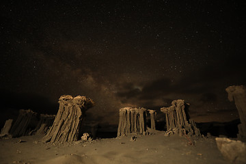 Image showing Time Lapse Long Exposure Image of the Milky Way Galaxy