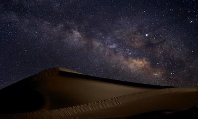 Image showing Time Lapse Long Exposure Image of the Milky Way Galaxy