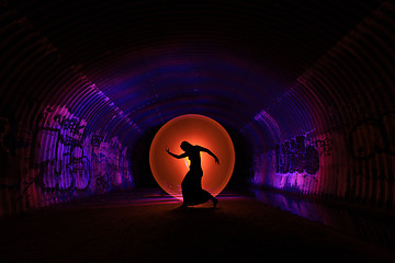 Image showing Light Painting With Color and Tube Lighting