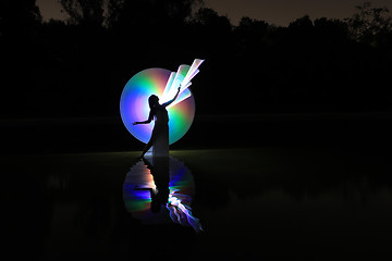 Image showing Light Painting With Color and Tube Lighting