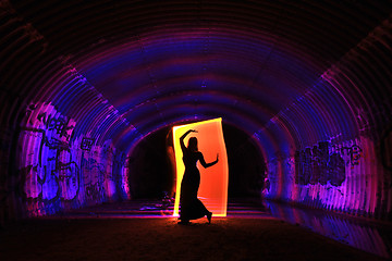 Image showing Light Painting With Color and Tube Lighting