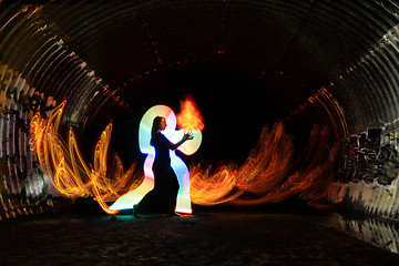 Image showing Light Painting With Color and Tube Lighting