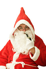 Image showing Pipe Smoking Santa