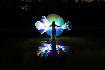 Image showing Light Painting With Color and Tube Lighting