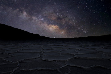 Image showing Time Lapse Long Exposure Image of the Milky Way Galaxy