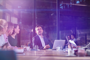 Image showing young business team on meeting at office