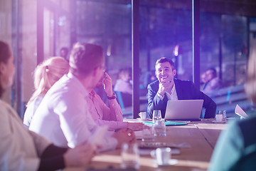 Image showing young business team on meeting at office