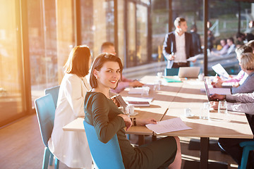 Image showing Portrait of young successful Businesswoman