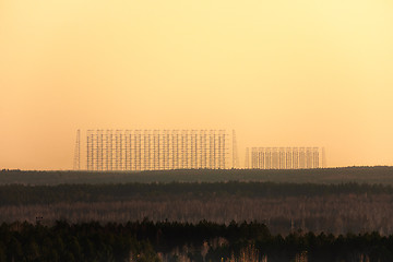 Image showing Duga Antenna Complex in Chernobyl Exclusion zone 2019