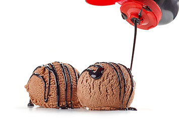 Image showing chocolate ice cream