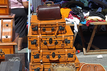 Image showing Leather Luggage