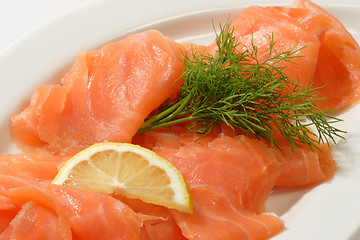 Image showing Smoked salmon 