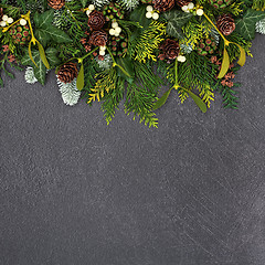 Image showing Christmas Background Border