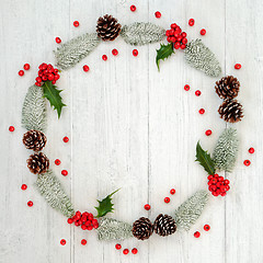 Image showing Abstract Christmas Wreath