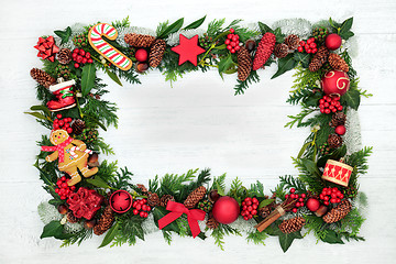 Image showing Christmas Background Border