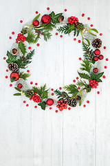 Image showing Abstract Christmas Wreath