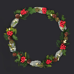 Image showing Natural Winter Wreath