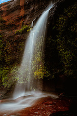 Image showing Scenic waterfall views at Maddens Falls in Dharawal National Park