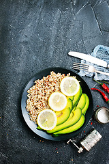 Image showing qinoa with lime and avocado