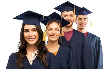 Image showing graduates in mortar boards and bachelor gowns