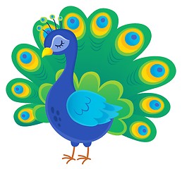 Image showing Stylized peacock topic image 1