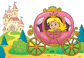 Image showing Princess in carriage theme image 3
