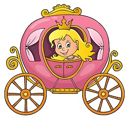 Image showing Princess in carriage theme image 1