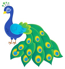 Image showing Stylized peacock topic image 2