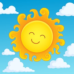 Image showing Happy sleeping sun theme image 4