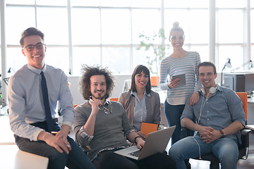 Image showing Portrait of a business team At A Meeting