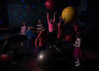 Image showing Kids neon disco party