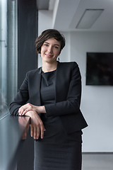 Image showing Portrait of successful Businesswoman by the window