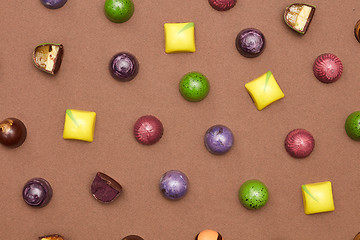 Image showing Colorful pattern of candies