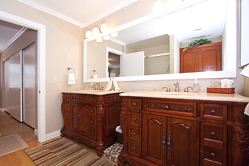 Image showing Close up picture of a Bathroom Interior