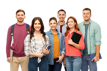 Image showing group of smiling students with books