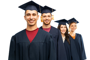 Image showing graduates in mortar boards and bachelor gowns