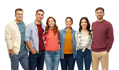 Image showing group of smiling friends