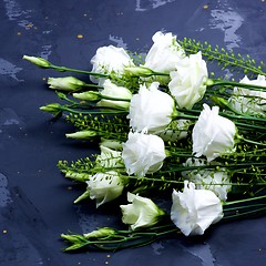 Image showing White Lisianthus Flowers